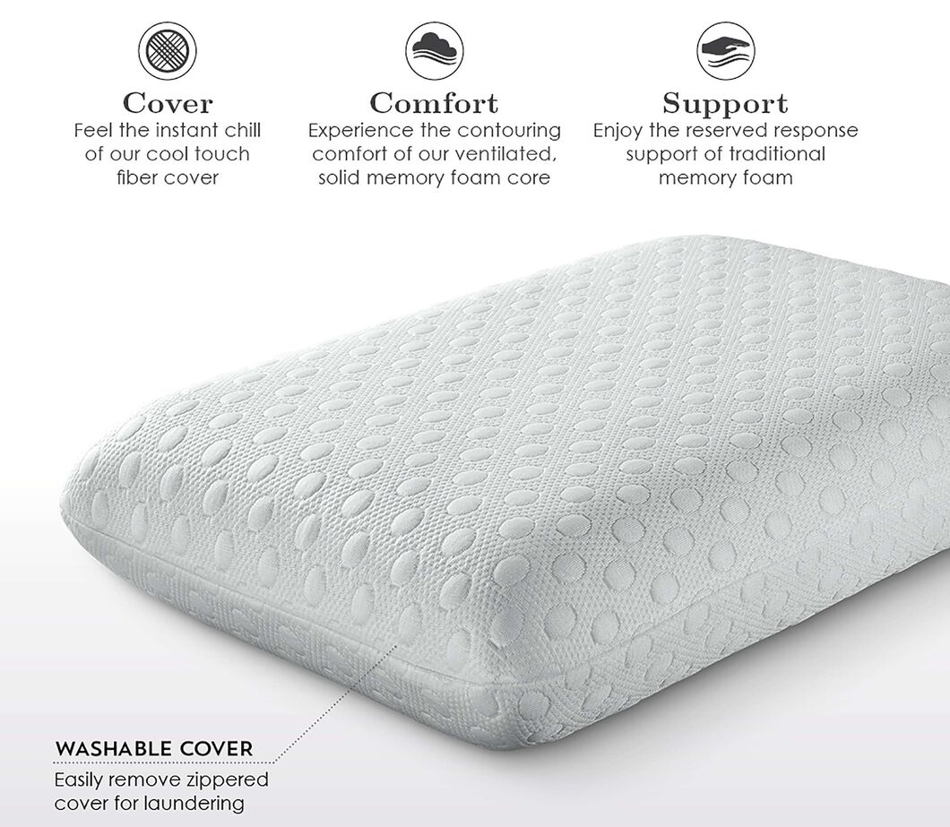 Purecare Fabrictech Cooling Memory Foam Pillow image number 1