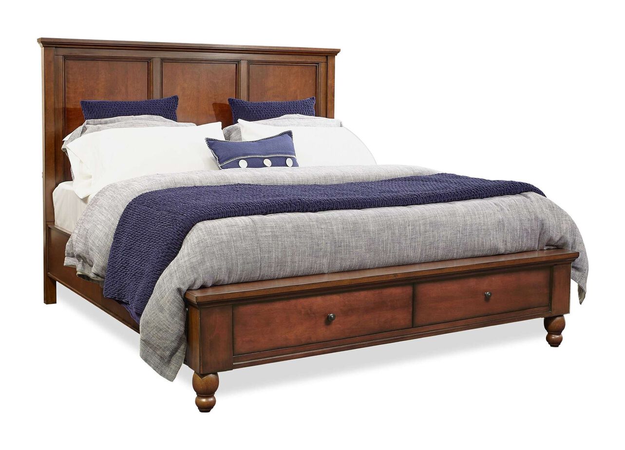 Aspen Home Cambridge Framed Panel Bed with Storage image number 2