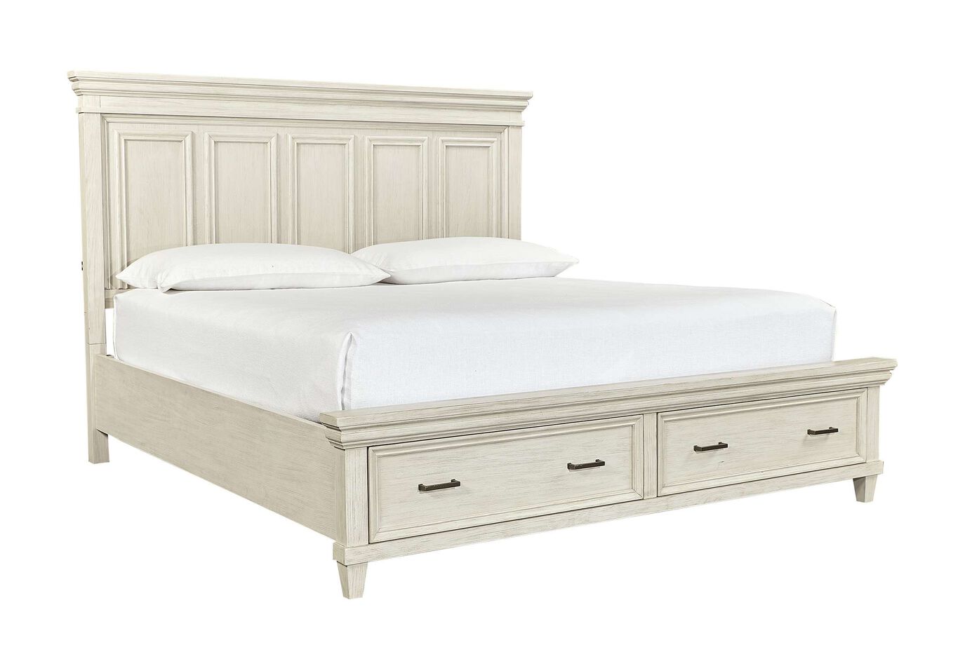 Aspen Home Caraway Panel Bed Complete with Storage image number 1