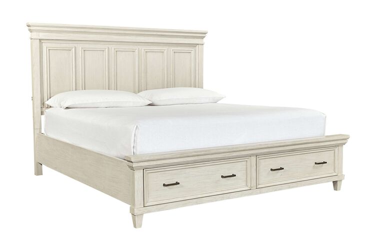 Aspen Home Caraway Panel Bed Complete with Storage image number 1