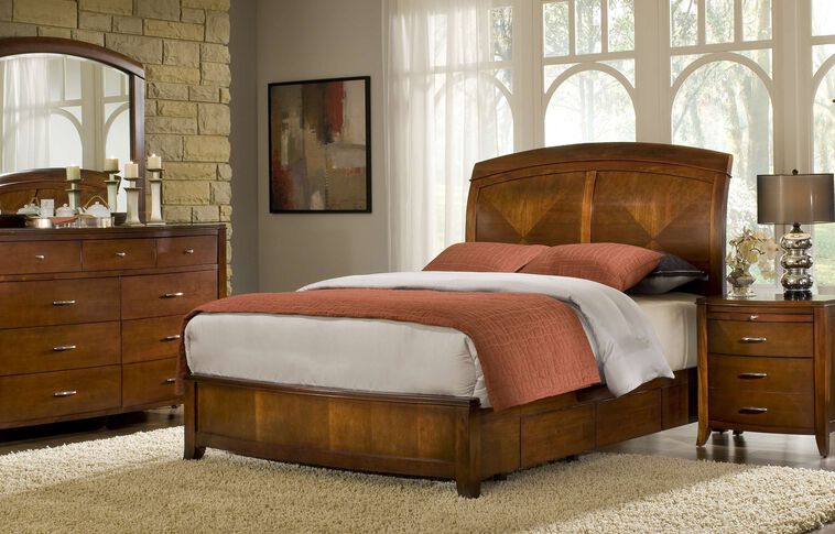 Modus Brighton Sleigh Storage Bed Complete image number 0