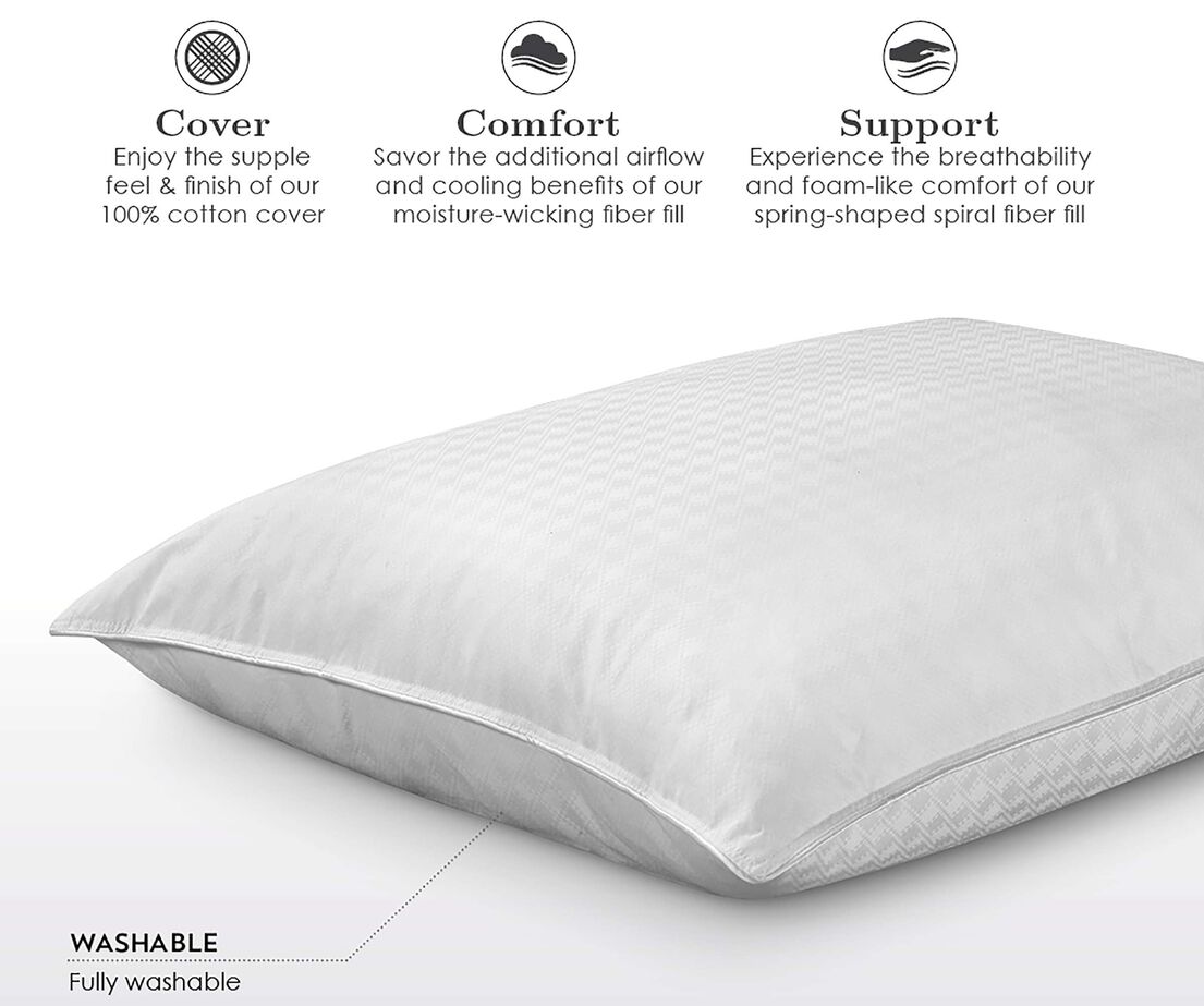 Purecare Fabrictech Cooling Memory Fiber Pillow image number 1
