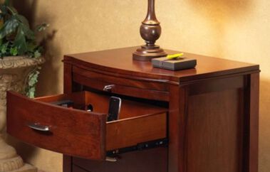 Modus Brighton Nightstand 2 Drawer with Power Outlet