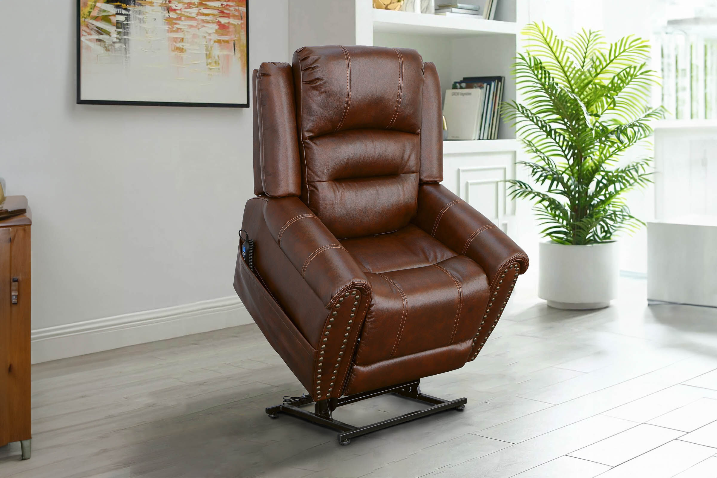 Flexsteel Latitudes Oscar Power Lift Recliner with Power Headrest