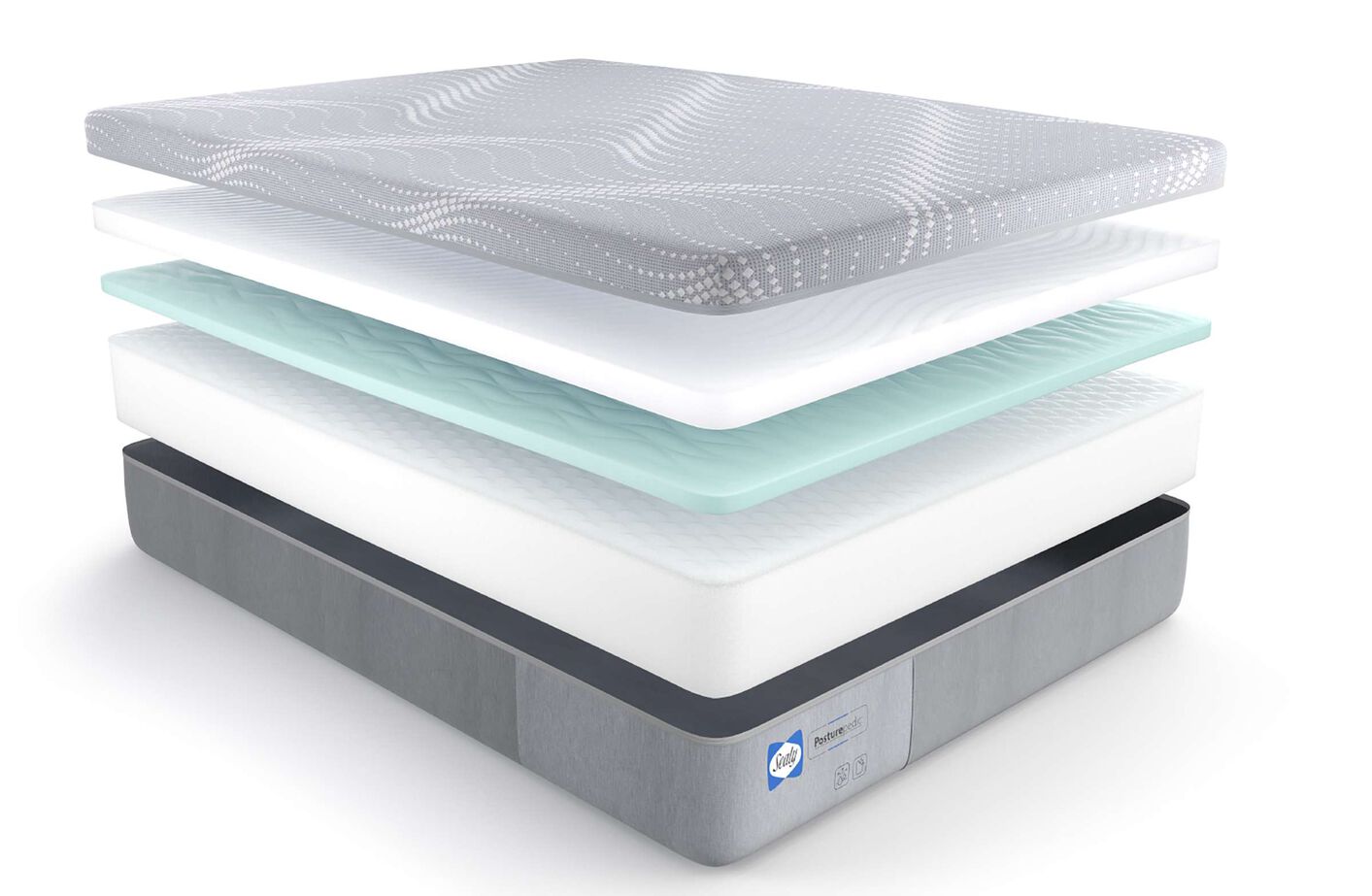 Sealy PosturePedic Foam Patterson Medium Firm Mattress 12" image number 2