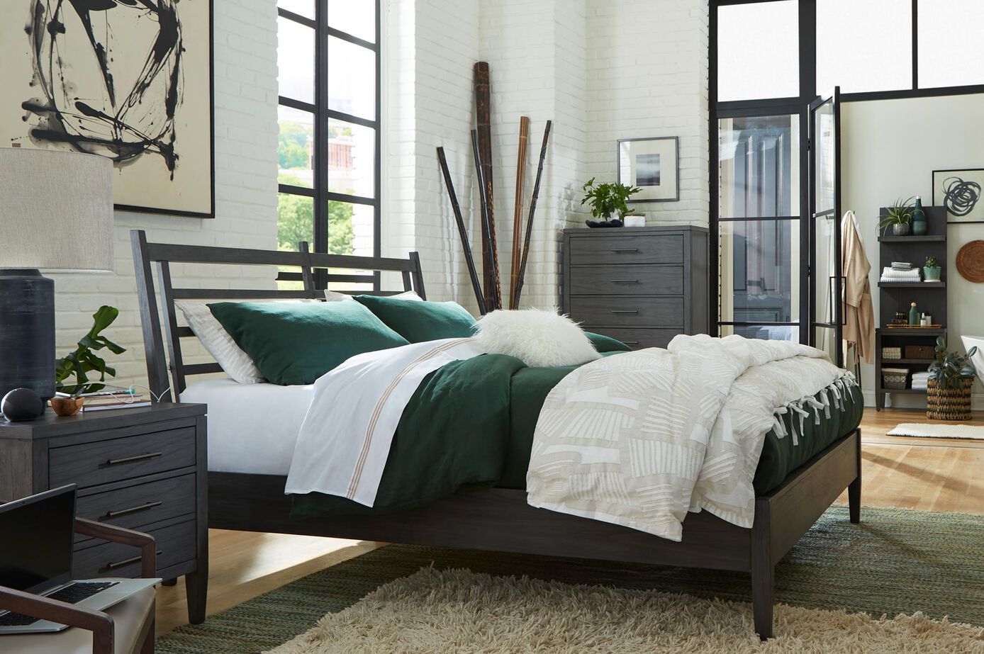 Aspen Home Preston Slat Bed Complete image number 1