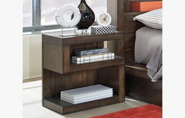 Aspen Home Modern Loft S-Shaped Nightstand