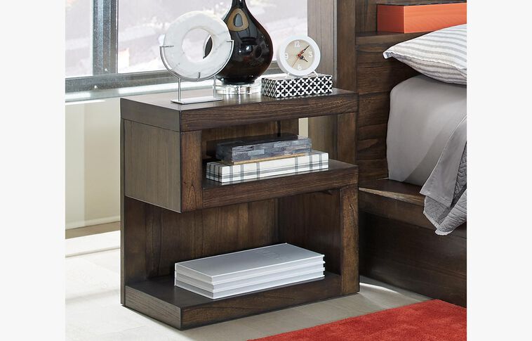 Aspen Home Modern Loft S-Shaped Nightstand image number 0