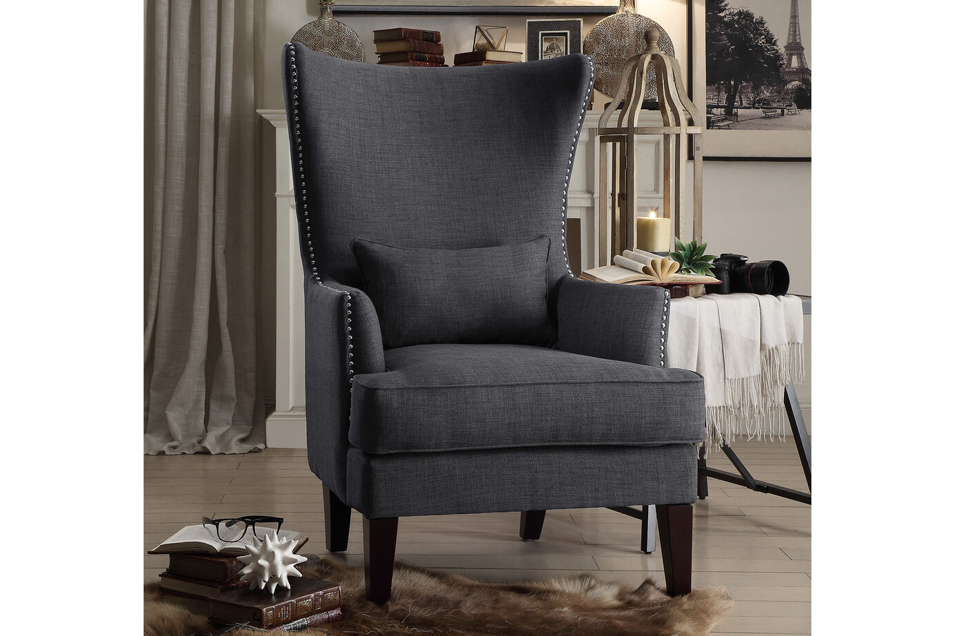 Homelegance Avina Accent Wingback Chair image number 0
