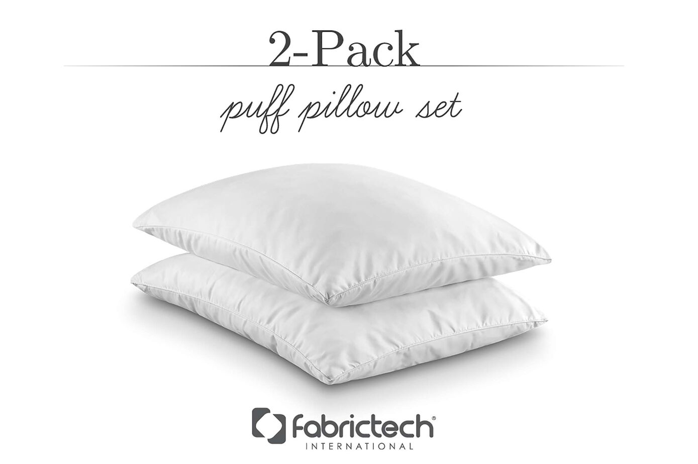 Purecare Fabrictech 2-pack Memory Foam Puff Pillow Set image number 0
