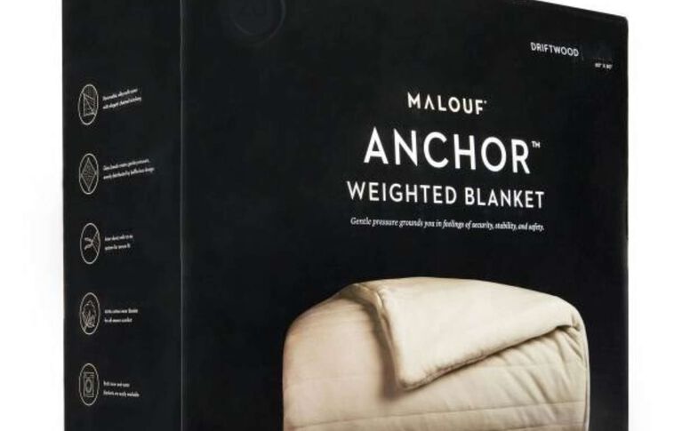 Malouf Fine Linens Anchor 15 lb. Weighted Blanket image number 1