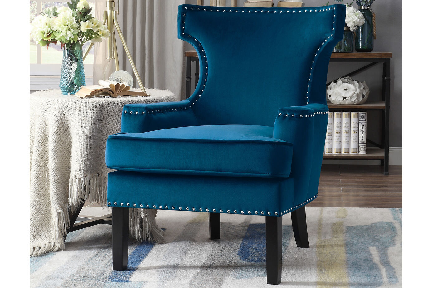 Homelegance Lapis Accent Chair image number 0