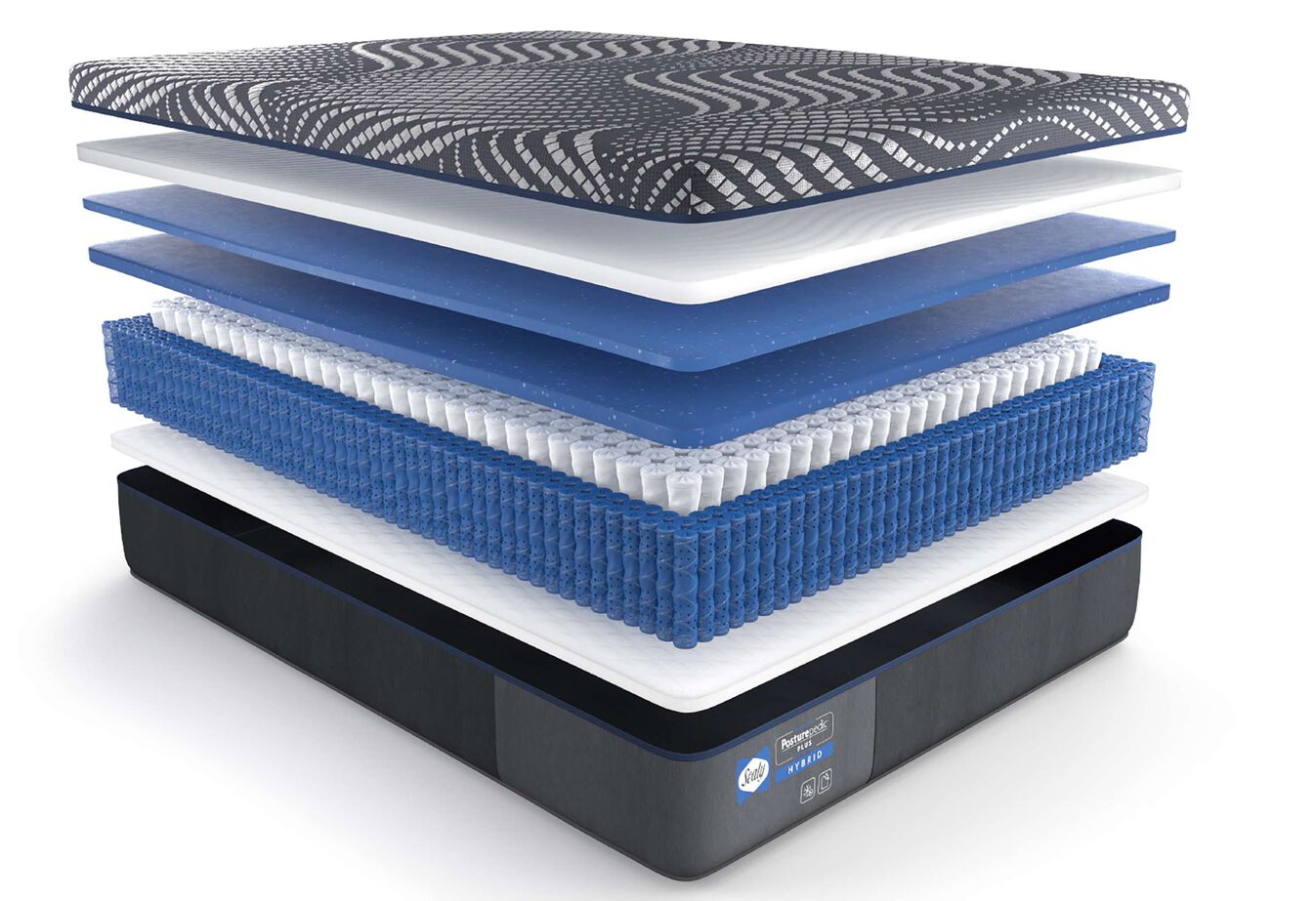 Sealy PosturePedic Plus Hybrid Albany Medium Hybrid Mattress 13" image number 2