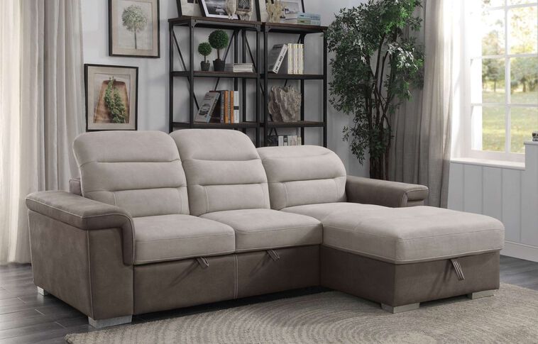 Homelegance Alfio Sectional with pullout bed and hidden storage for USD ...