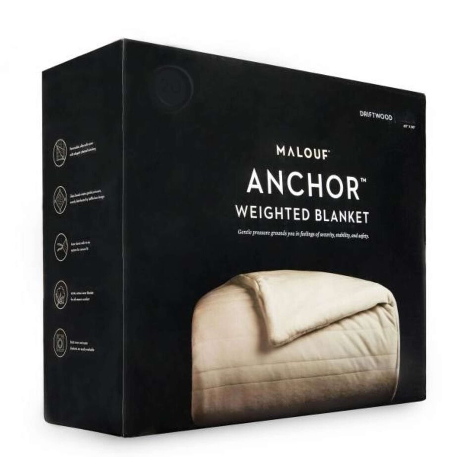 Malouf Fine Linens Anchor 15 lb. Weighted Blanket image number 1
