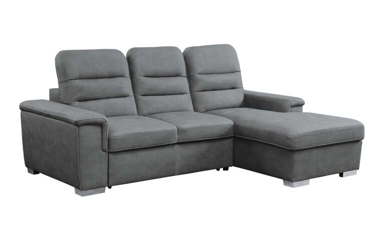 Homelegance Alfio Sectional with pullout bed and hidden storage image number 3
