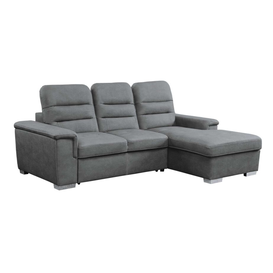 Homelegance Alfio Sectional with pullout bed and hidden storage image number 3
