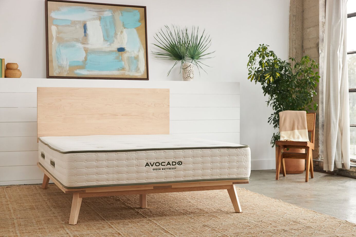 Avocado Green Hybrid Medium Firm Mattress 11" image number 0
