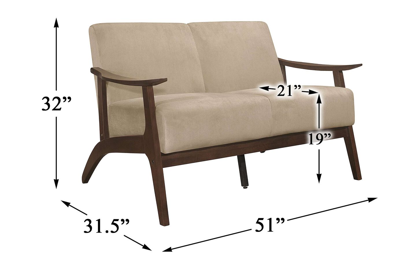 Homelegance Carlson Loveseat image number 2