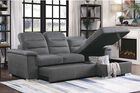Homelegance Alfio Sectional with pullout bed and hidden storage