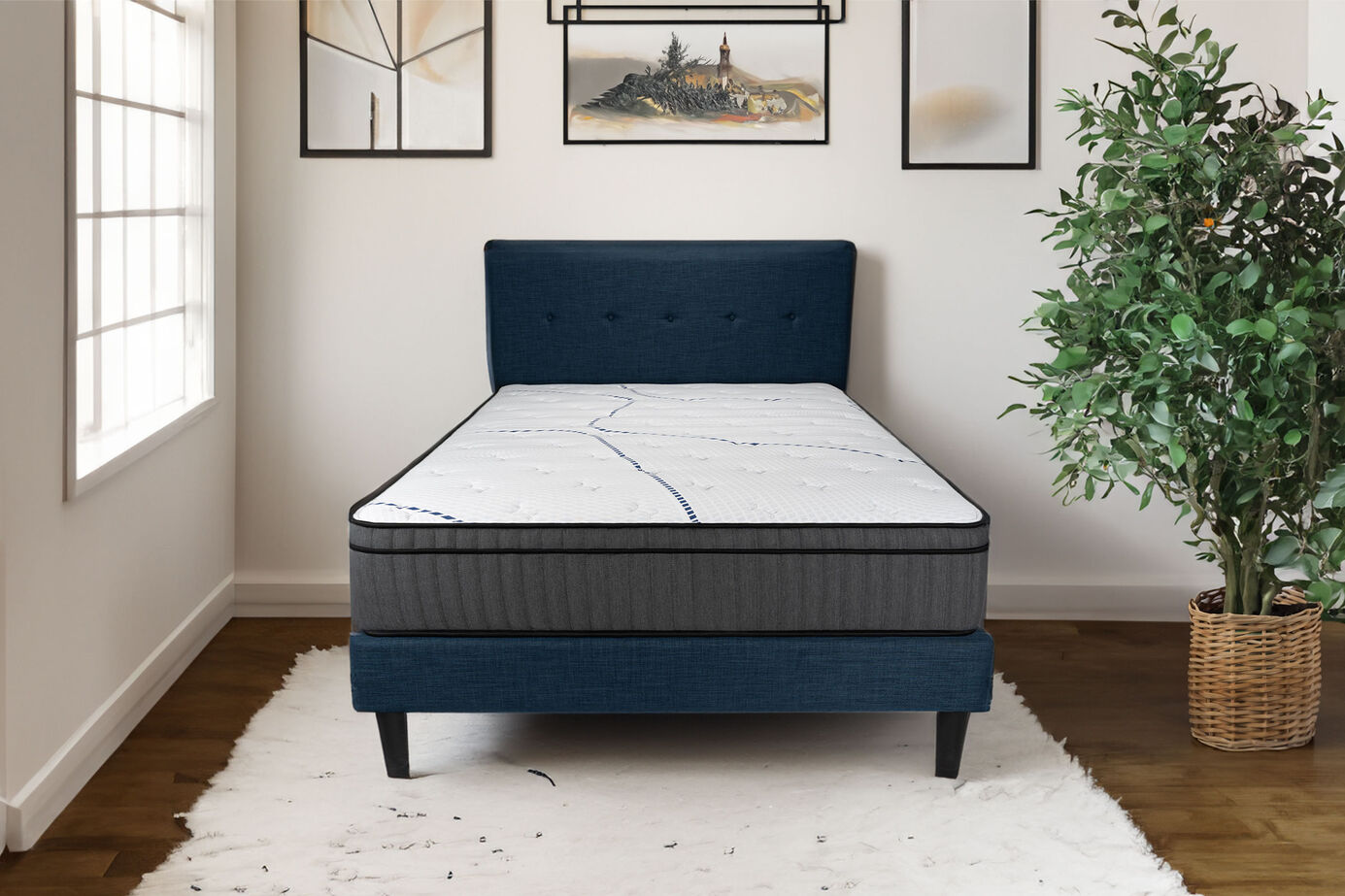 Sleepworld Designs Platinum  Faux Euro-Top Mattress 12.5" image number 0