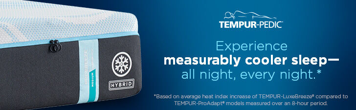 Tempur-Pedic TEMPUR-ProBreeze 2.0  Medium Hybrid Mattress 12"