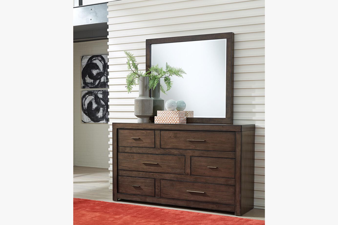 Aspen Home Modern Loft 6 Drawer Dresser image number 0