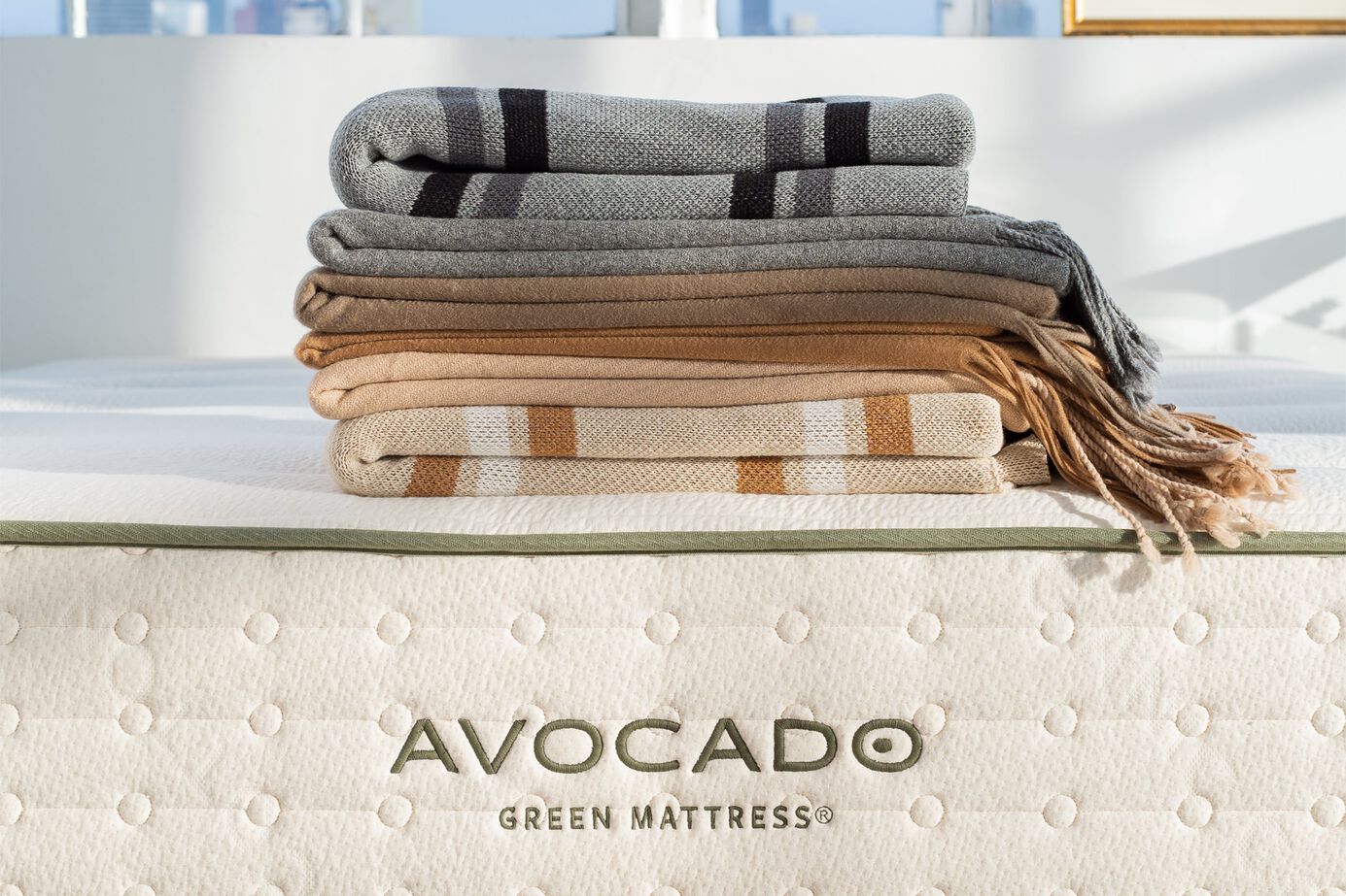 Avocado Green Hybrid Medium Firm Mattress 11" image number 1