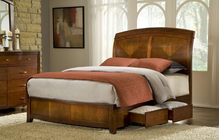 Modus Brighton Sleigh Storage Bed Complete image number 1