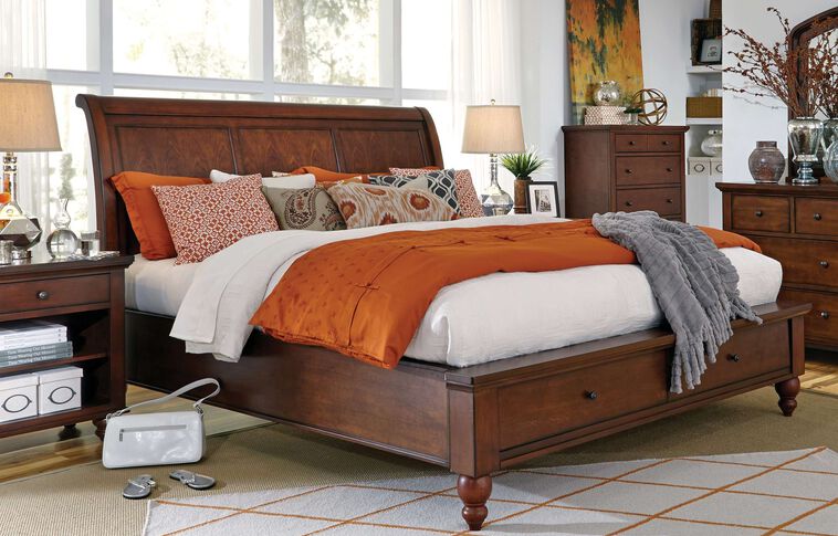 Aspen Home Cambridge Sleigh Bed with Storage image number null