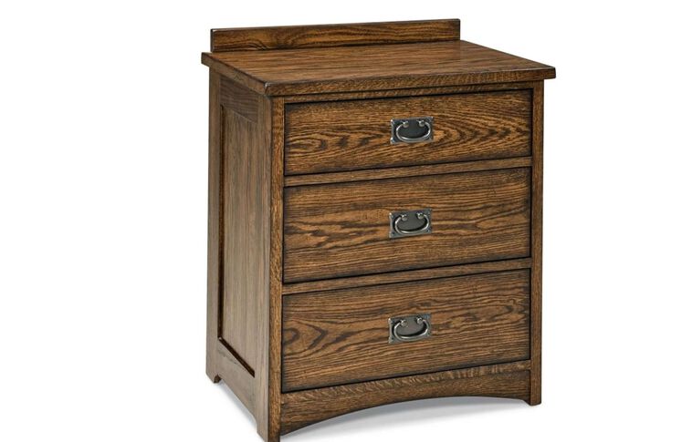 Intercon Oak Park 3 Drawer Nightstand image number 0