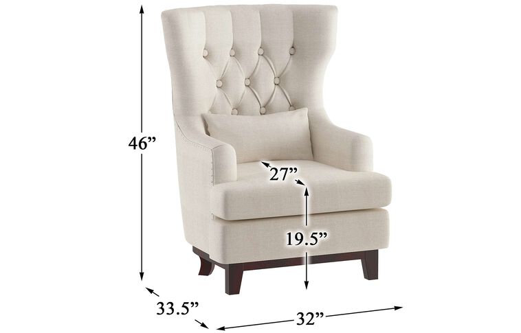 Homelegance Adriano Wing Back Chair image number 1