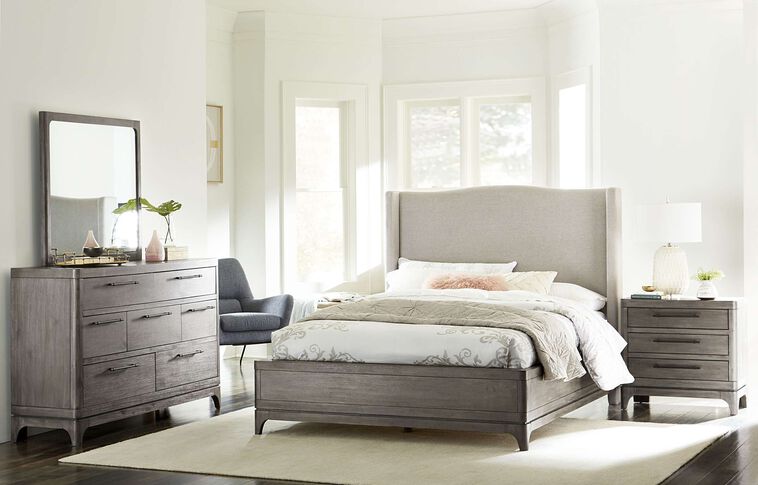 Modus Cicero Upholstered Panel Bed Complete image number 1