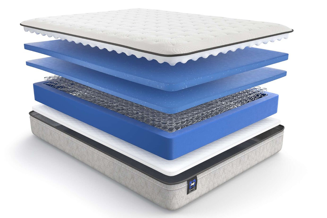 Sealy Essentials Winter Green Medium Euro Top Mattress 12" for USD 327.77