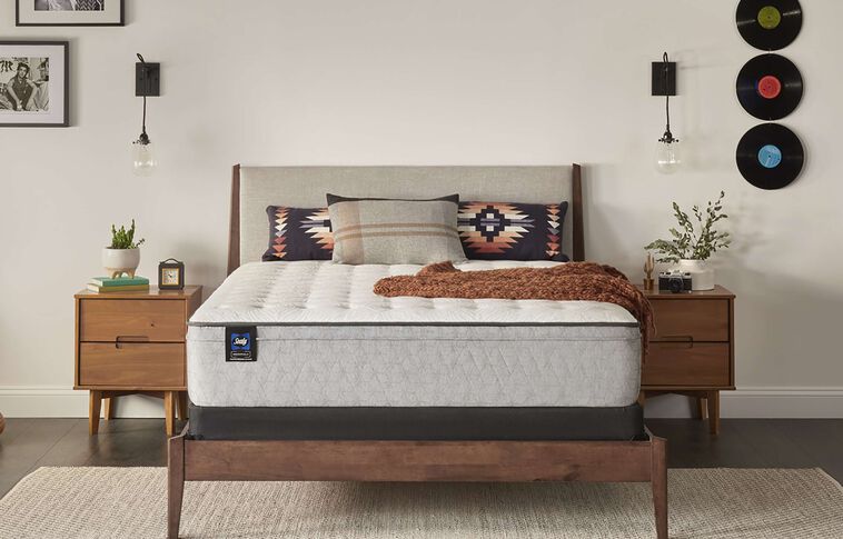 Sealy Essentials Winter Green Medium Euro Top Mattress 12" image number 0