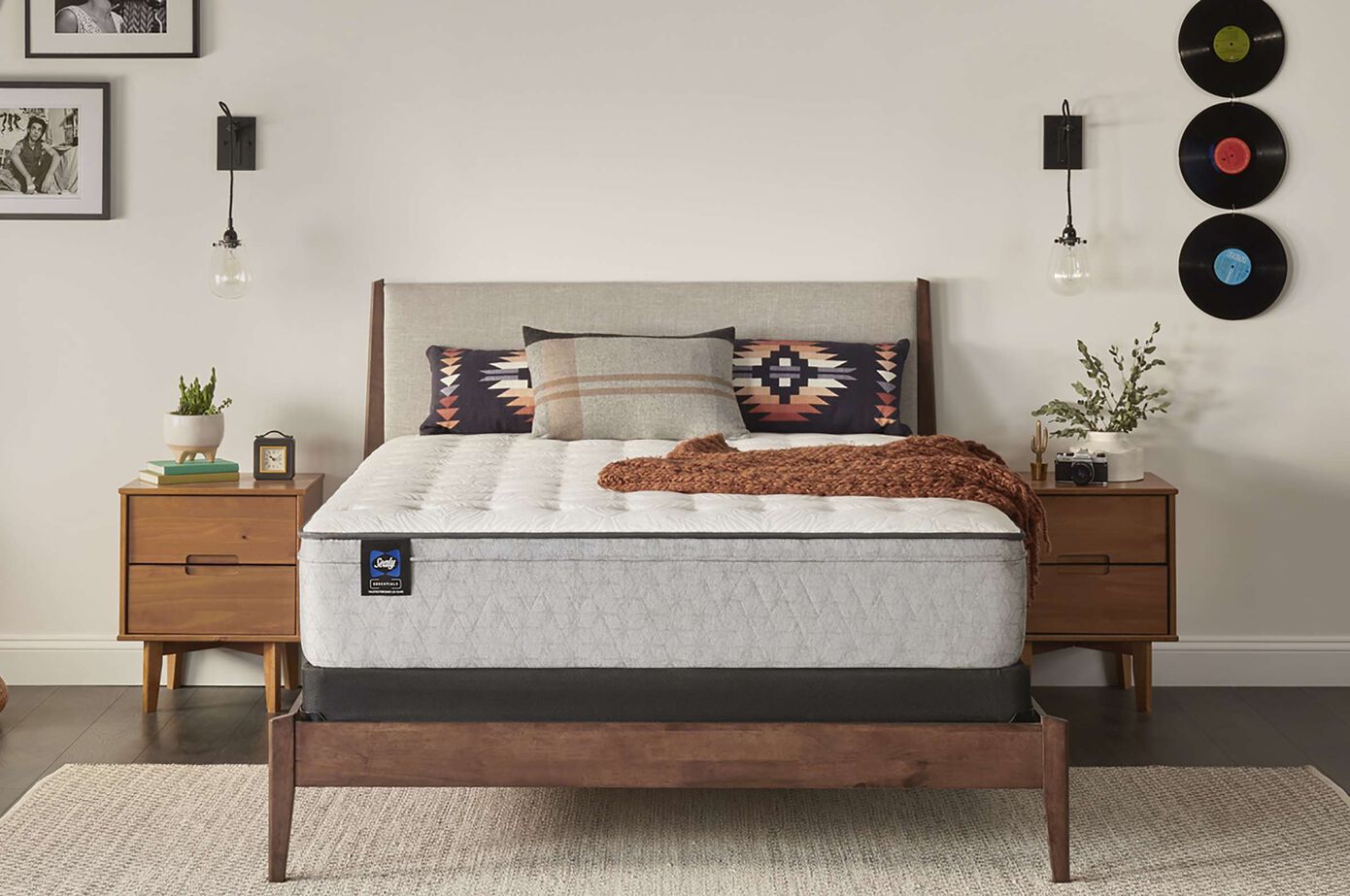 Sealy Essentials Winter Green Medium Euro Top Mattress 12" image number 0