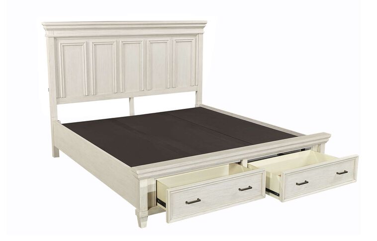 Aspen Home Caraway Panel Bed Complete with Storage image number 2