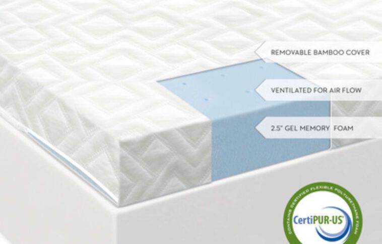Malouf Fine Linens Isolus 2.5 Inch Ventilated Gel Memory Foam image number null