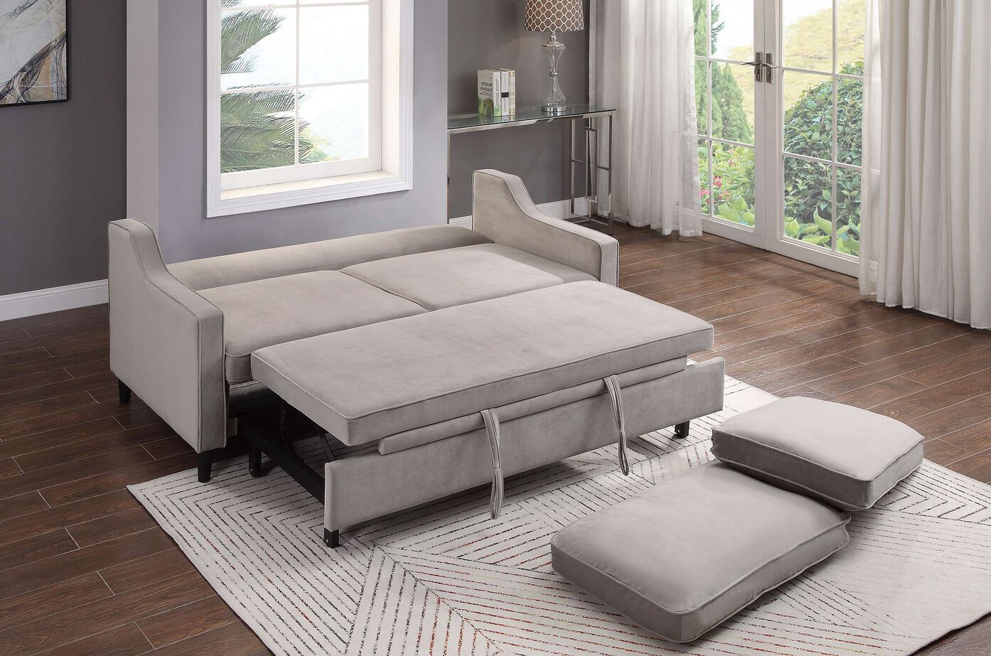 Homelegance Adelia Convertible Studio Sofa with pull-Out bed image number 2