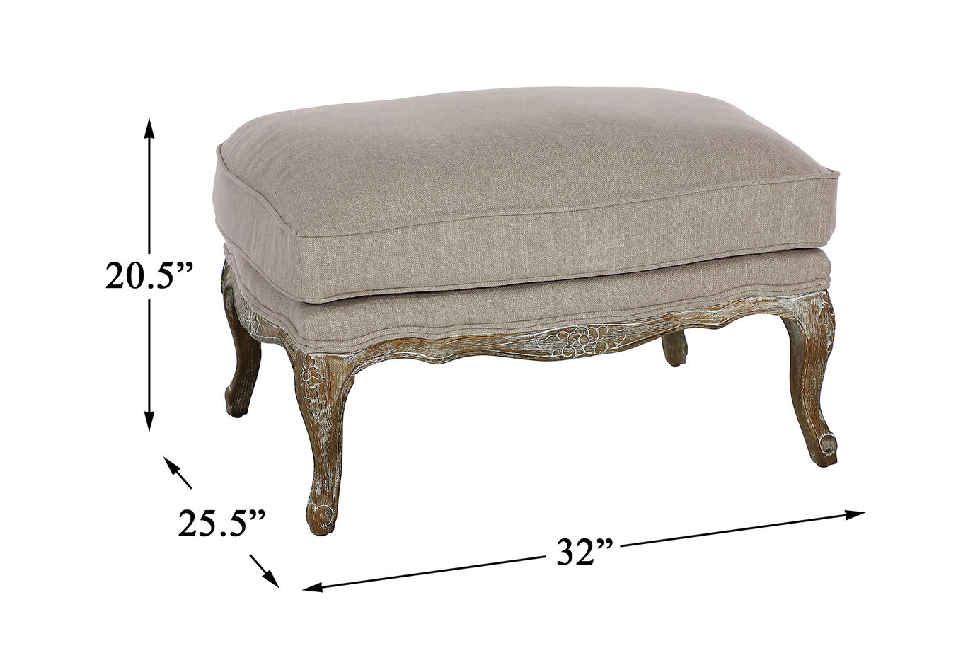 Homelegance Parlier Ottoman image number 1