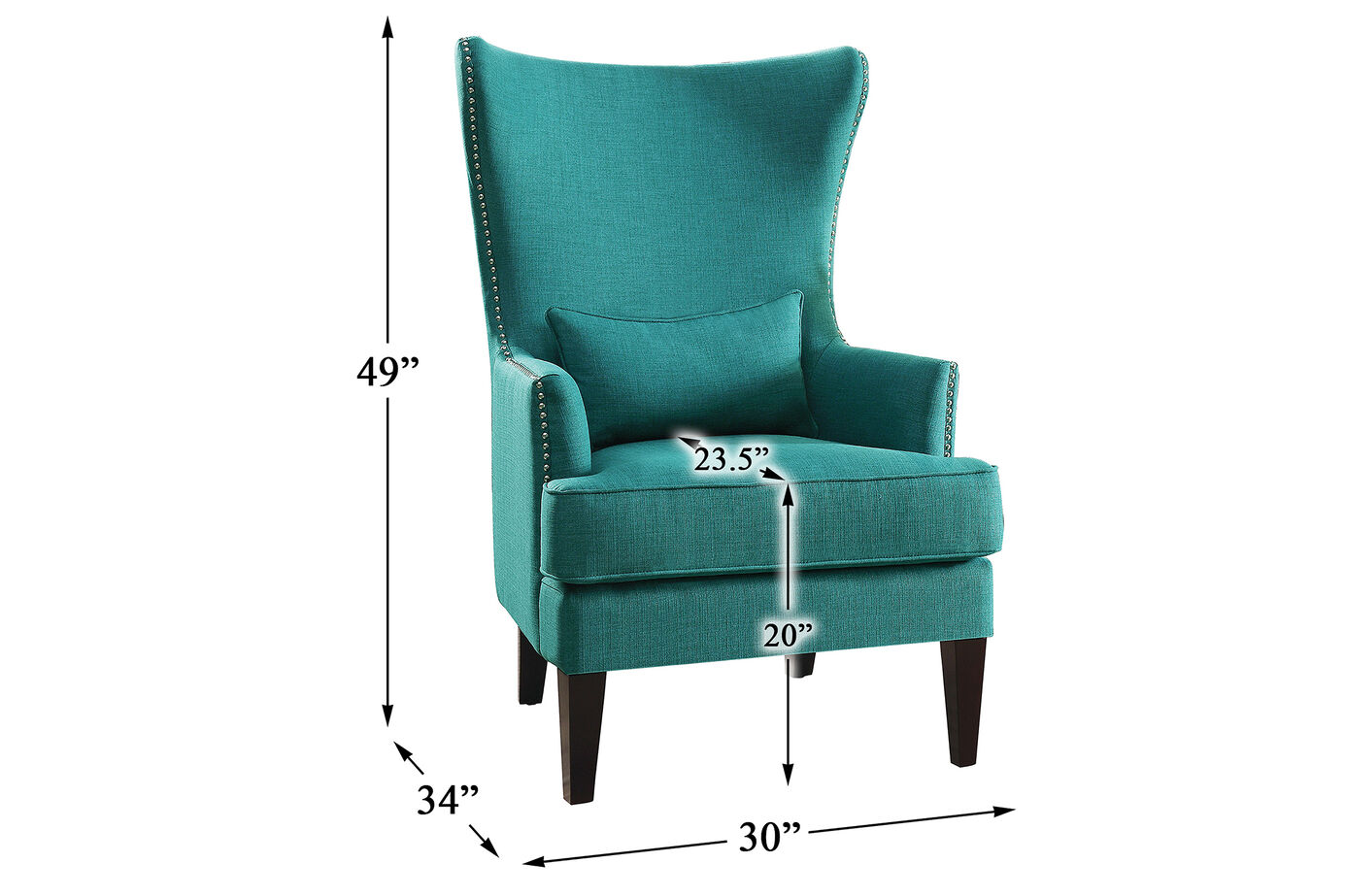 Homelegance Avina Accent Wingback Chair image number 1
