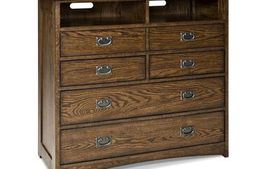 Intercon Oak Park 5 Drawer Media Chest