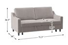Homelegance Adelia Convertible Studio Sofa with pull-Out bed