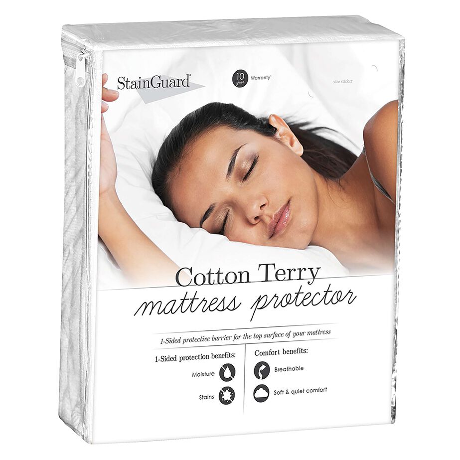 Purecare StainGuard Cotton Terry Mattress Protector image number 0