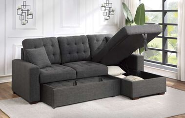 Homelegance McCafferty Sectional with pullout bed and hidden storage