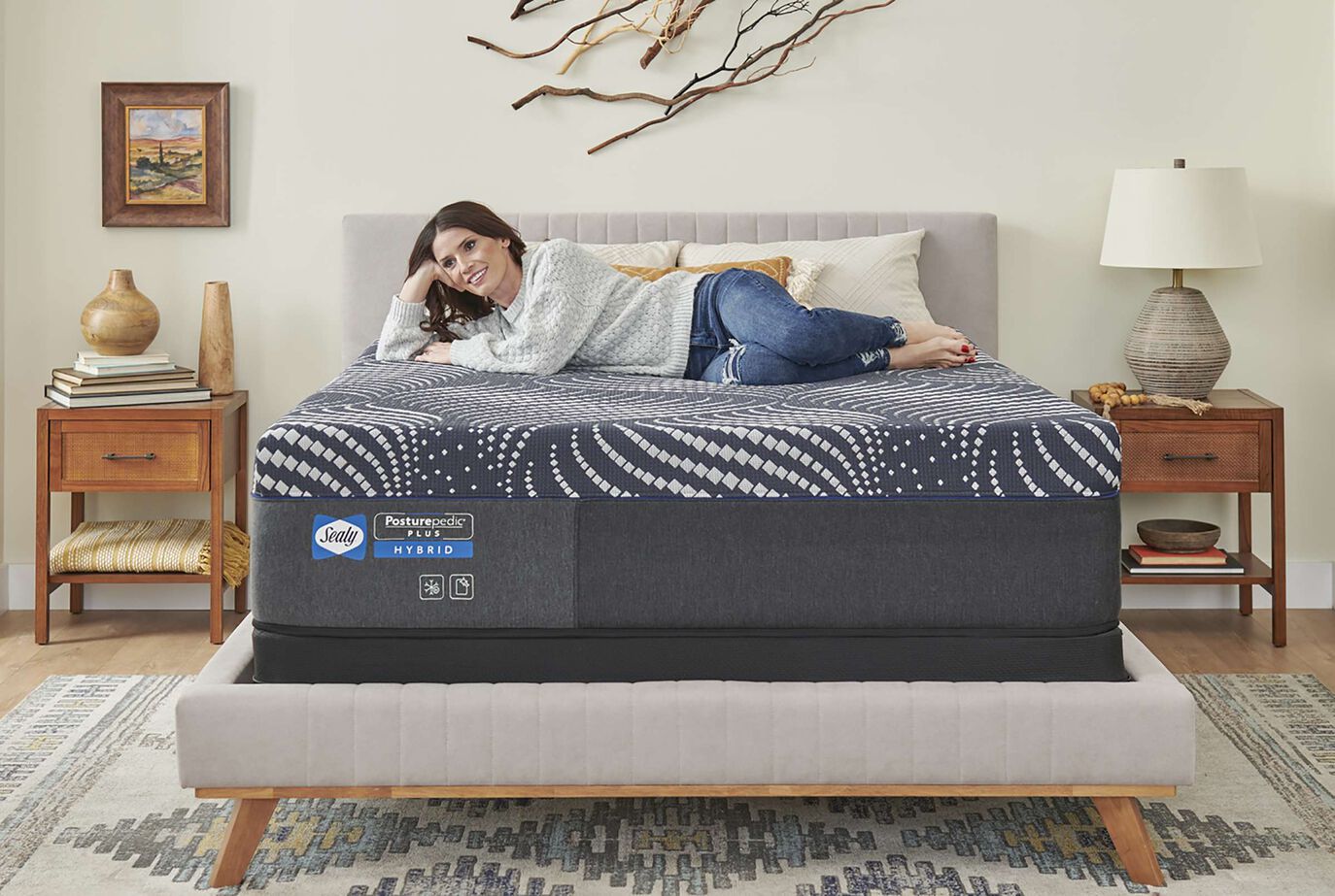 Sealy PosturePedic Plus Hybrid High Point Soft Mattress 14" image number 4