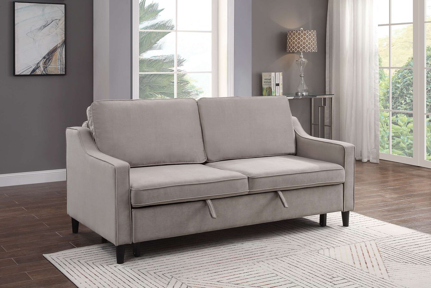 Homelegance Adelia Convertible Studio Sofa with pull-Out bed image number 0