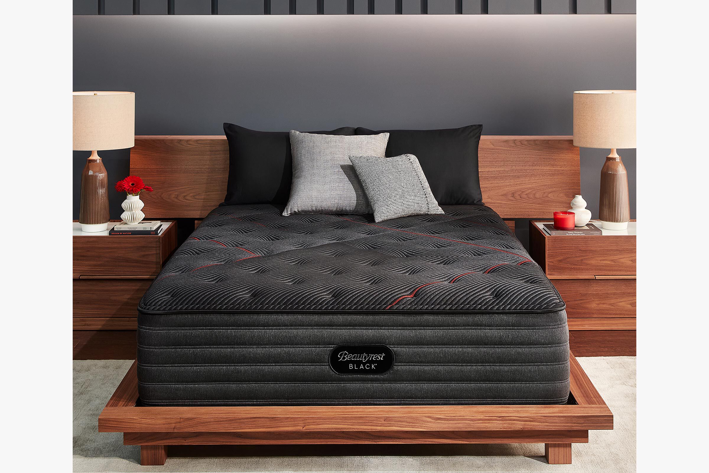Beautyrest black pillow top king sales