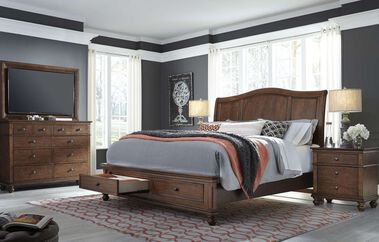 Aspen Home Oxford Sleigh Bed with Storage