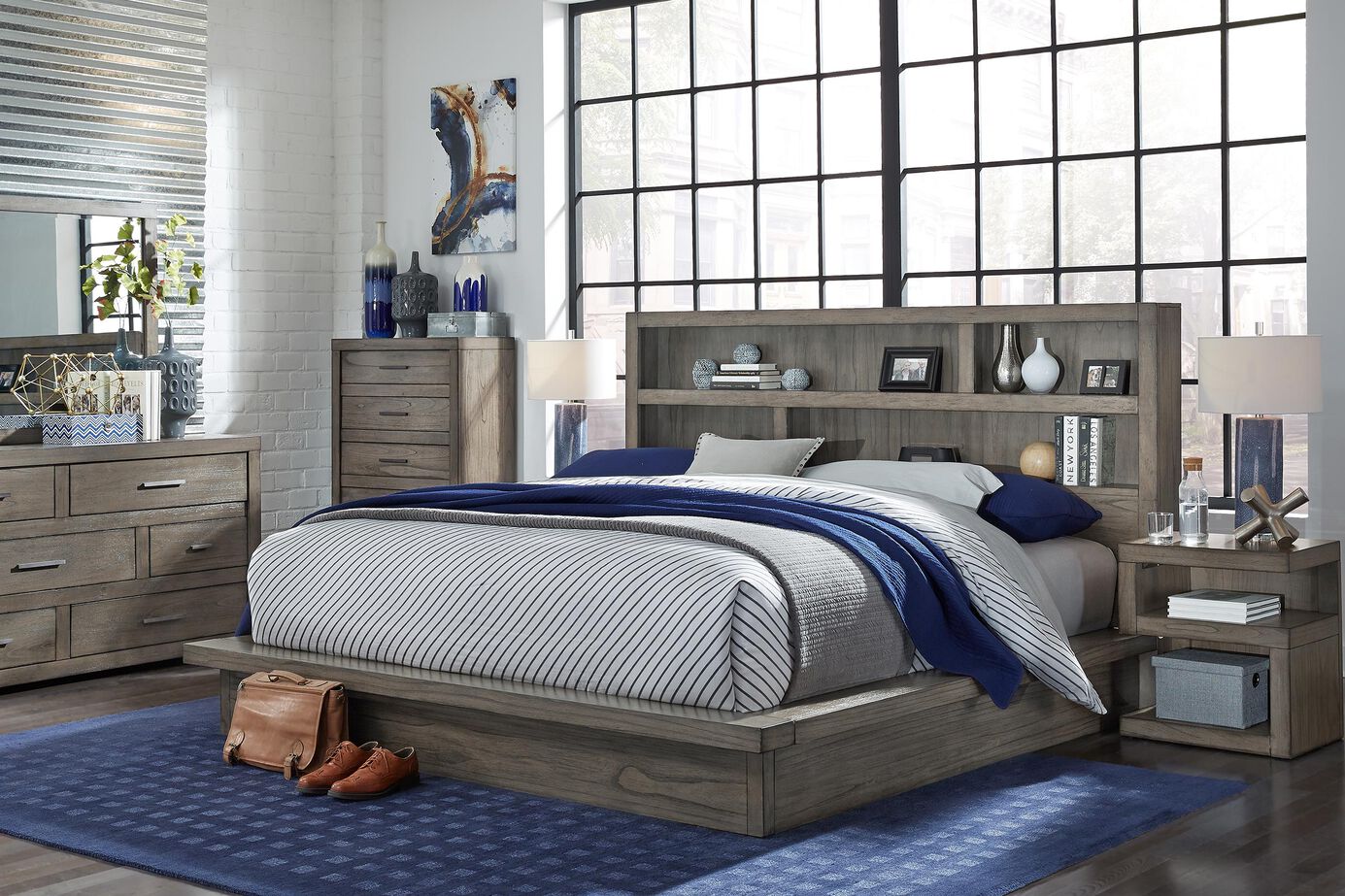 Aspen Home Modern Loft Platform Bed image number 0